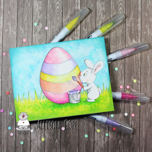 DIY Easter Card, Digital Stamp