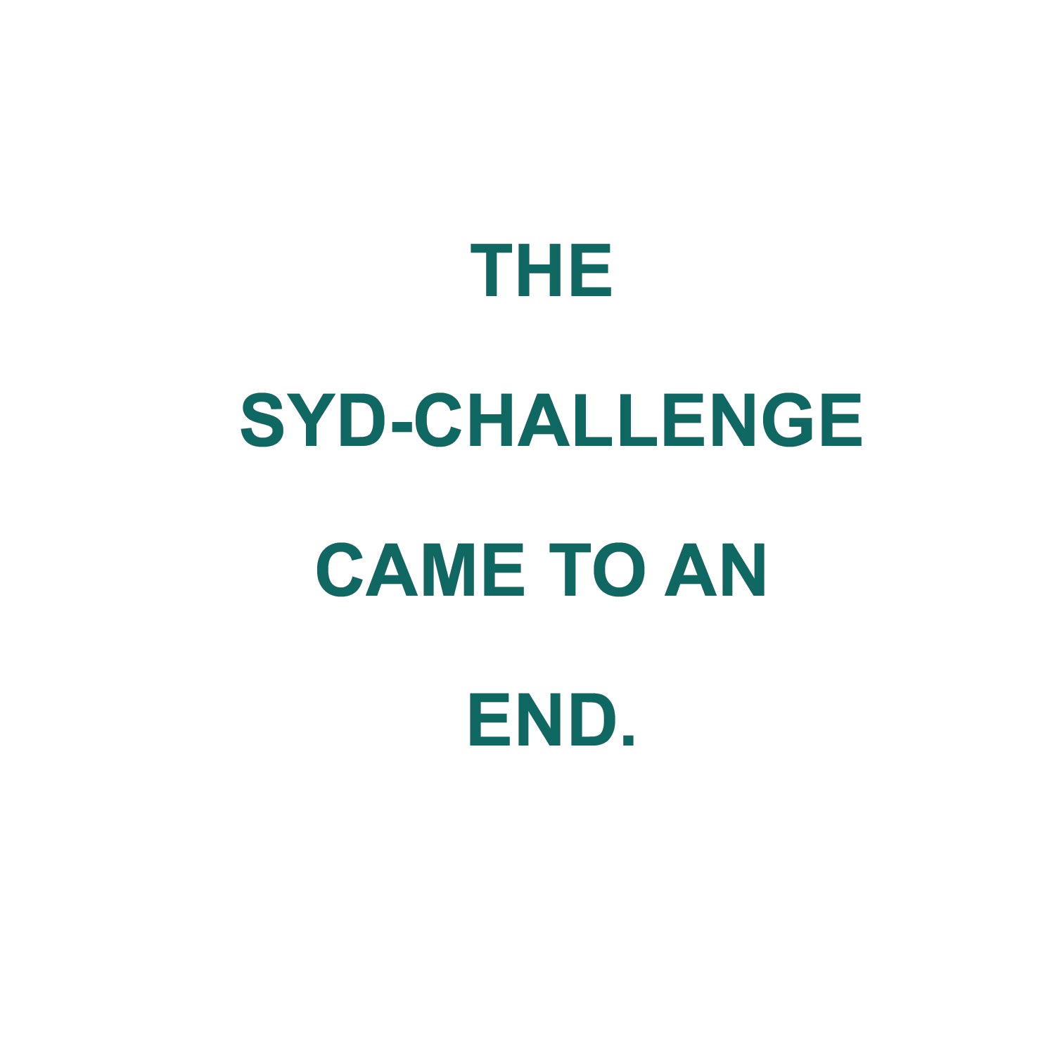 The SYD-Challenge came to an end.