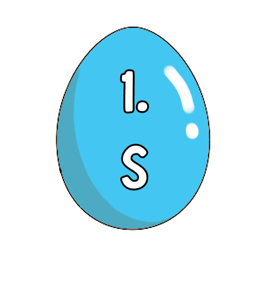 Bunny between eggs - Digital Stamp