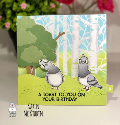 Pigeons - 4x6 Clear Stamp Set - GSD775