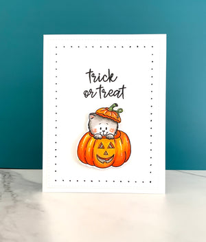 Pumpkin Kitty - Digital Stamp