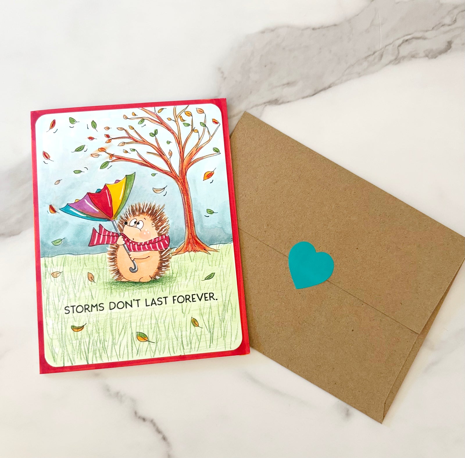 Creative Break - Storms Don't Last Forever - Colorable Greeting Card
