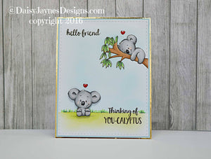 You're Koalafied 4x6 Clear Stamp Set - Clearstamps - Clear Stamps - Cardmaking- Ideas- papercrafting- handmade - cards-  Papercrafts - Gerda Steiner Designs