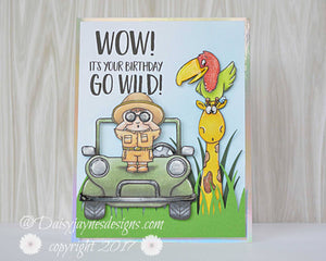 Go Wild! 4x6 Clear Stamp Set - Clearstamps - Clear Stamps - Cardmaking- Ideas- papercrafting- handmade - cards-  Papercrafts - Gerda Steiner Designs