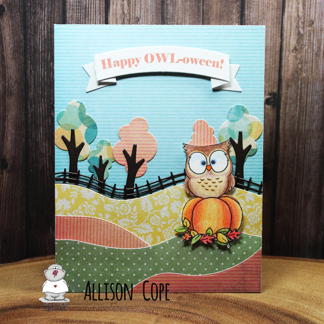 Pumpkin Owl Digital Stamp - Clearstamps - Clear Stamps - Cardmaking- Ideas- papercrafting- handmade - cards-  Papercrafts - Gerda Steiner Designs