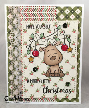 Little Reindeer 3x4 Clear Stamp Set - Clearstamps - Clear Stamps - Cardmaking- Ideas- papercrafting- handmade - cards-  Papercrafts - Gerda Steiner Designs