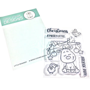 Little Reindeer 3x4 Clear Stamp Set - Clearstamps - Clear Stamps - Cardmaking- Ideas- papercrafting- handmade - cards-  Papercrafts - Gerda Steiner Designs