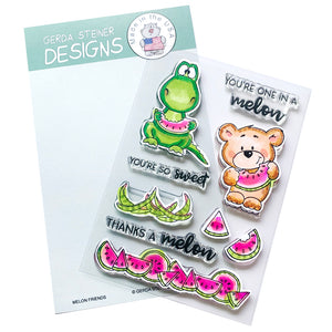 Melon Friends 4x6  Clear Stamp Set - GSD748