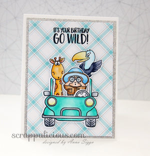 Go Wild! 4x6 Clear Stamp Set - Clearstamps - Clear Stamps - Cardmaking- Ideas- papercrafting- handmade - cards-  Papercrafts - Gerda Steiner Designs