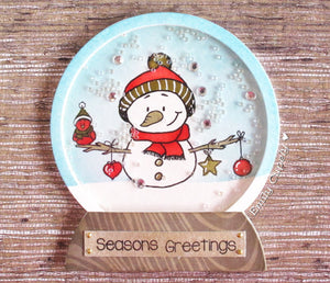 Snowman Friends 4x6 Clear Stamp Set - Clearstamps - Clear Stamps - Cardmaking- Ideas- papercrafting- handmade - cards-  Papercrafts - Gerda Steiner Designs