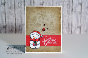 Snowman Friends 4x6 Clear Stamp Set - Clearstamps - Clear Stamps - Cardmaking- Ideas- papercrafting- handmade - cards-  Papercrafts - Gerda Steiner Designs