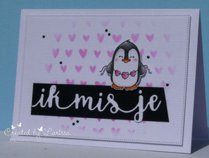 Valentine Penguins 4x6 Clear Stamp Set - Clearstamps - Clear Stamps - Cardmaking- Ideas- papercrafting- handmade - cards-  Papercrafts - Gerda Steiner Designs