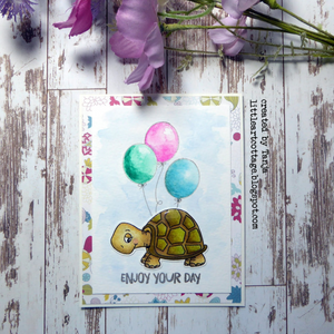 Turtley Great 4x6 Clear Stamp Set - Clearstamps - Clear Stamps - Cardmaking- Ideas- papercrafting- handmade - cards-  Papercrafts - Gerda Steiner Designs