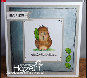 Wheek, wheek, wheek 4x6 Clear Stamp Set - Clearstamps - Clear Stamps - Cardmaking- Ideas- papercrafting- handmade - cards-  Papercrafts - Gerda Steiner Designs