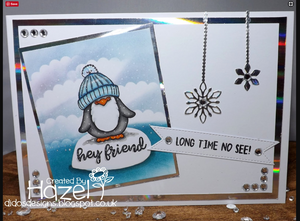 Long Time No See Penguin 3x4 Clear Stamp Set - Clearstamps - Clear Stamps - Cardmaking- Ideas- papercrafting- handmade - cards-  Papercrafts - Gerda Steiner Designs