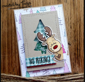 Reindeer and a Tree 4x6 Clear Stamp Set - Clearstamps - Clear Stamps - Cardmaking- Ideas- papercrafting- handmade - cards-  Papercrafts - Gerda Steiner Designs