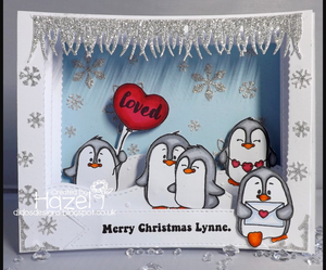 Valentine Penguins 4x6 Clear Stamp Set - Clearstamps - Clear Stamps - Cardmaking- Ideas- papercrafting- handmade - cards-  Papercrafts - Gerda Steiner Designs