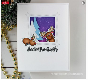 Reindeer and a Tree 4x6 Clear Stamp Set - Clearstamps - Clear Stamps - Cardmaking- Ideas- papercrafting- handmade - cards-  Papercrafts - Gerda Steiner Designs