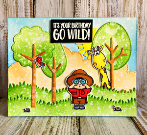 Go Wild! 4x6 Clear Stamp Set - Clearstamps - Clear Stamps - Cardmaking- Ideas- papercrafting- handmade - cards-  Papercrafts - Gerda Steiner Designs