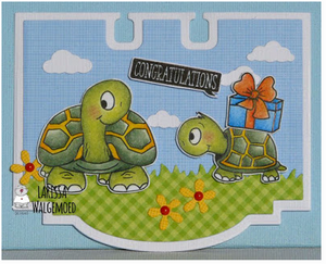 Turtley Great 4x6 Clear Stamp Set - Clearstamps - Clear Stamps - Cardmaking- Ideas- papercrafting- handmade - cards-  Papercrafts - Gerda Steiner Designs