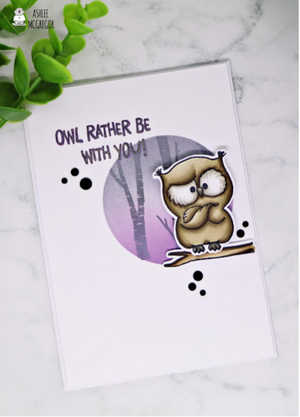 Owl Rather Be With You 4x6 Clear Stamp Set - Clearstamps - Clear Stamps - Cardmaking- Ideas- papercrafting- handmade - cards-  Papercrafts - Gerda Steiner Designs