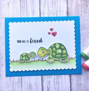 Turtley Great 4x6 Clear Stamp Set - Clearstamps - Clear Stamps - Cardmaking- Ideas- papercrafting- handmade - cards-  Papercrafts - Gerda Steiner Designs