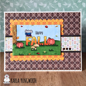 Happy Fall - Greeting Card Printable - Clearstamps - Clear Stamps - Cardmaking- Ideas- papercrafting- handmade - cards-  Papercrafts - Gerda Steiner Designs