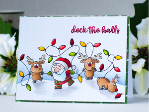 Reindeer and a Tree 4x6 Clear Stamp Set - Clearstamps - Clear Stamps - Cardmaking- Ideas- papercrafting- handmade - cards-  Papercrafts - Gerda Steiner Designs