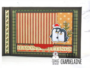 Valentine Penguins 4x6 Clear Stamp Set - Clearstamps - Clear Stamps - Cardmaking- Ideas- papercrafting- handmade - cards-  Papercrafts - Gerda Steiner Designs