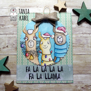 Fa -la-la-la-Llamas - Clearstamps - Clear Stamps - Cardmaking- Ideas- papercrafting- handmade - cards-  Papercrafts - Gerda Steiner Designs