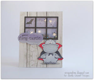 Hippo in Disguise 3x4 Clear Stamp Set - Clearstamps - Clear Stamps - Cardmaking- Ideas- papercrafting- handmade - cards-  Papercrafts - Gerda Steiner Designs