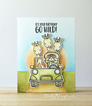 Go Wild! 4x6 Clear Stamp Set - Clearstamps - Clear Stamps - Cardmaking- Ideas- papercrafting- handmade - cards-  Papercrafts - Gerda Steiner Designs