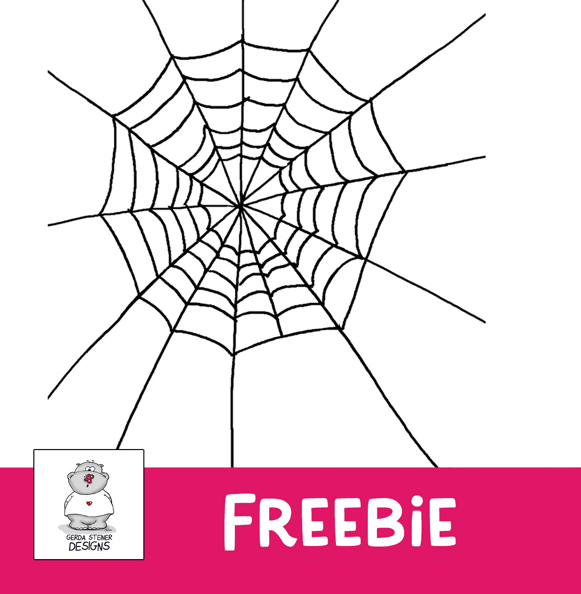 Spiderweb Digital Stamp